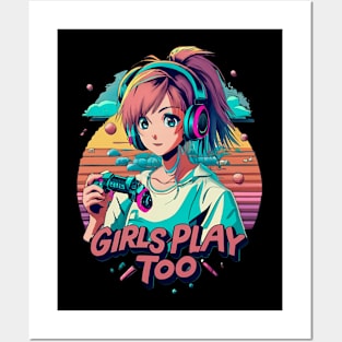 GIRLS PLAY TOO Posters and Art